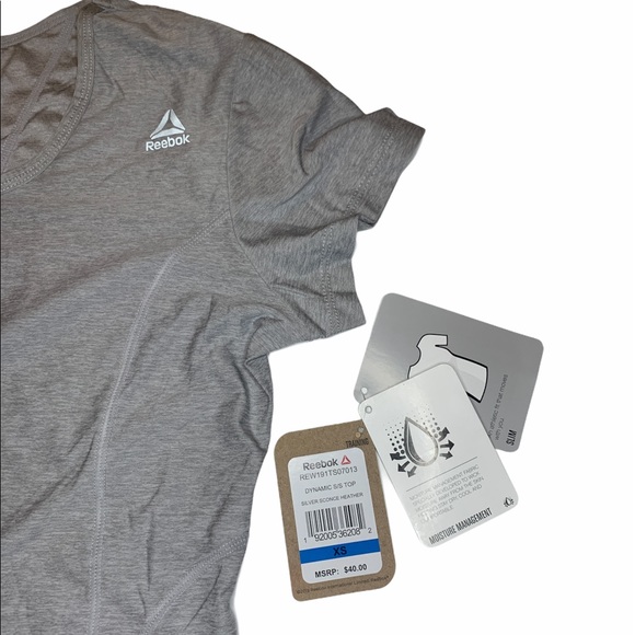 Reebok - fitted shirt -Grey - Picture 4 of 5